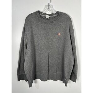 Vintage R&R Sport Gray Solid Sweatshirt Crewneck Athleisure Basic Large
